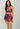 Crimson Cascade – Skirted Swim Set