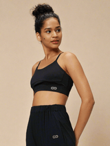 Shop-Crossback Luxe Bralette Black