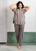 Sunset Stripes Comfort Night Suit