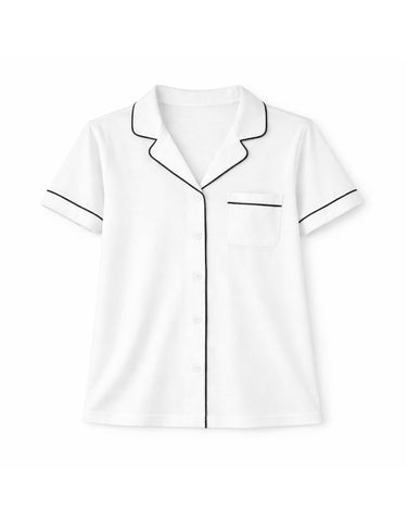 Women's White Lounge Top