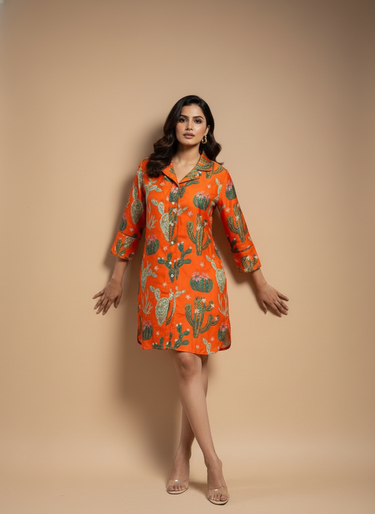 Tangerine Tropica Sleep Shirt