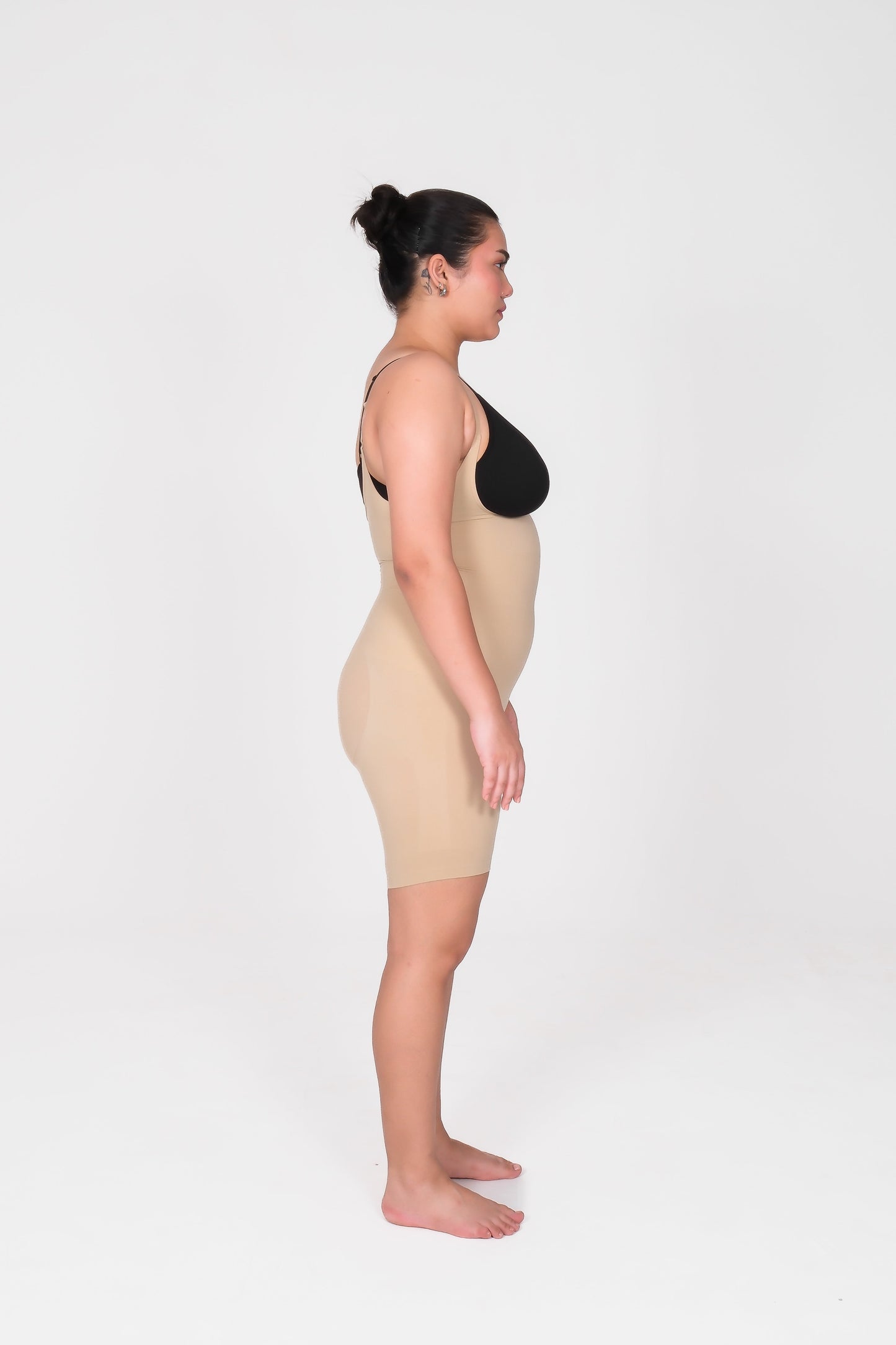 Open Bust Mid Thigh Bodysuit