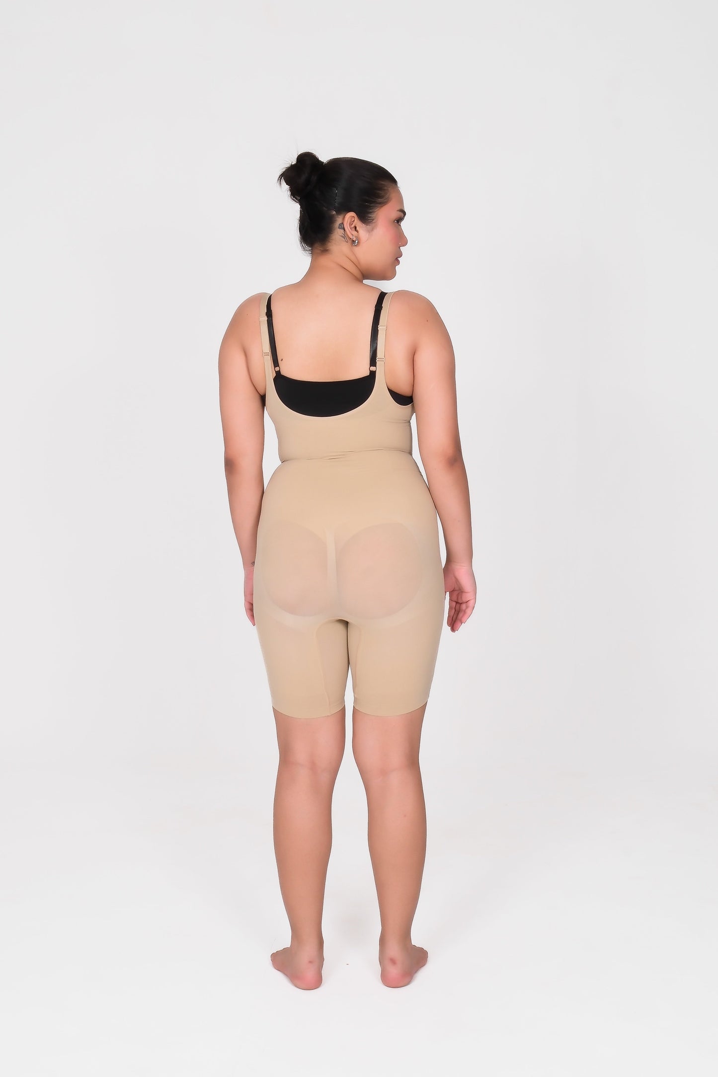 Open Bust Mid Thigh Bodysuit