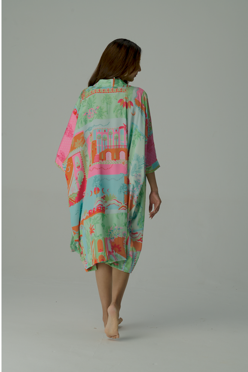Bandeau Bikini Set and Shoreline Cape