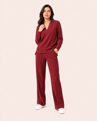 Rust Ottoman Long-Sleeve Polo