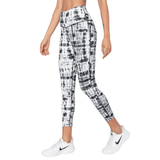 Black Shibori Luxe Leggings-Leggings-Silvertraq-Silvertraq