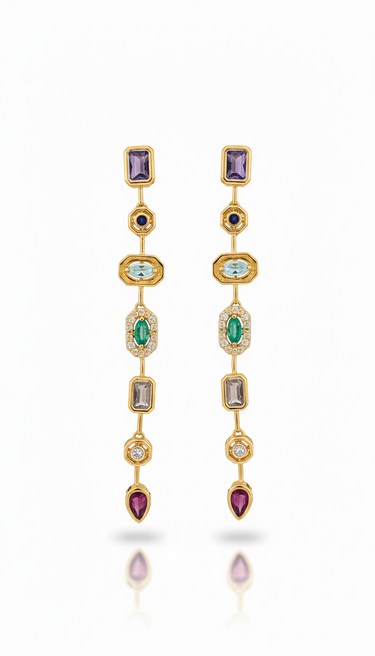 Pastel Pour Earrings