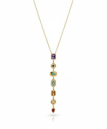 Pastel Pour Necklace