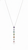 Argent Pastel Pour Necklace