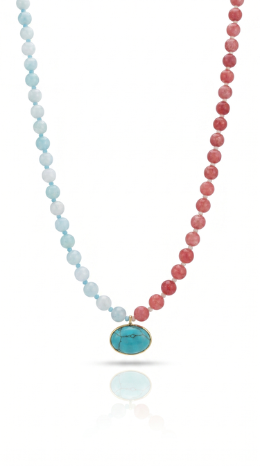 Melon Margarita Beaded Necklace