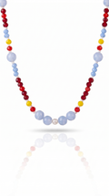 Cherry Skies Beaded Necklace