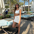 Chica Knit Skirt - White
