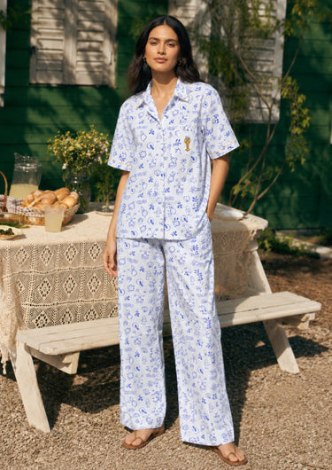 Doodlina - Cotton Poplin Night Suit