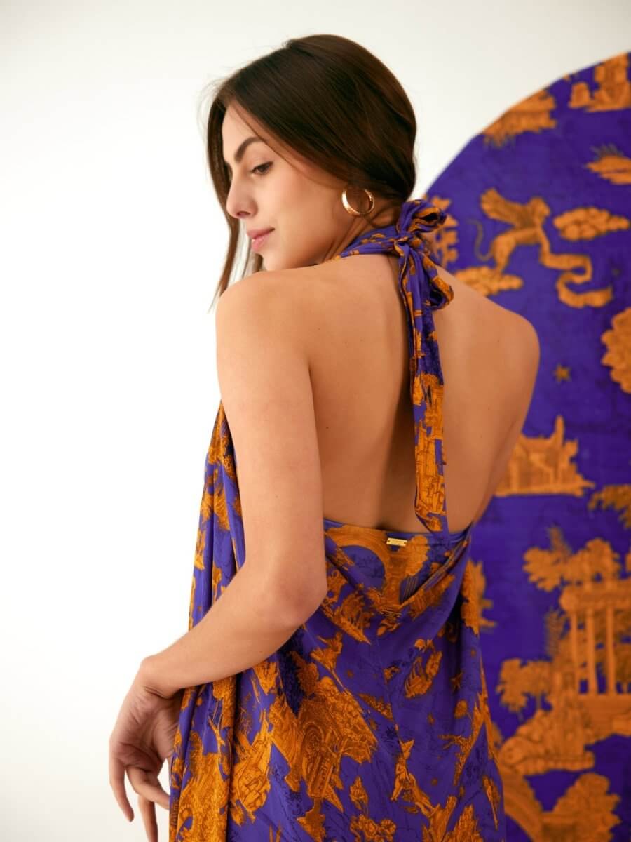 Ophelia Swimsuit With Furbelow Sarong