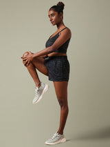 Shop-Aura Round Neck Sports Bra Grey Animal