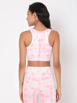 Shop-Pink Shibori Luxe Crop Top