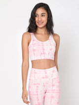 Shop-Pink Shibori Luxe Crop Top