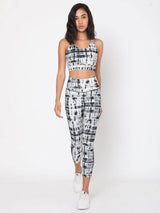 Shop-Black Shibori Luxe Crop Top