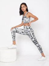 Shop-Black Shibori Luxe Crop Top