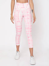 Shop-Pink Shibori Luxe Leggings