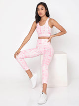 Shop-Pink Shibori Luxe Crop Top