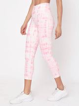Shop-Pink Shibori Luxe Leggings