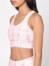 Shop-Pink Shibori Luxe Crop Top