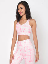 Shop-Pink Shibori Luxe Crop Top