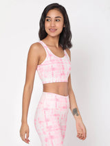 Shop-Pink Shibori Luxe Crop Top