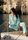 Aqua Breeze Abstract Co-Ord Set