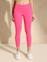 Shop-Pink Fuchsia High Impact Action Bra & Aura Leggings
