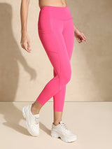 Shop-Pink Fuchsia High Impact Action Bra & Aura Leggings