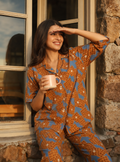 Waffle Morning Printed Night Suit