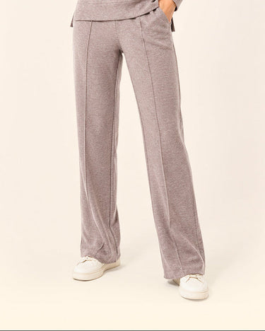 Beige Ottoman High-Rise Flared Pant