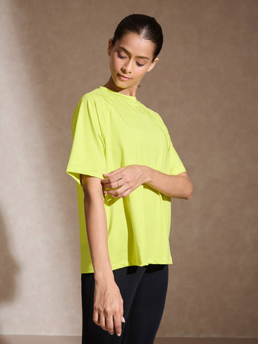 Shop-Traqfit Raglan Tee Lime