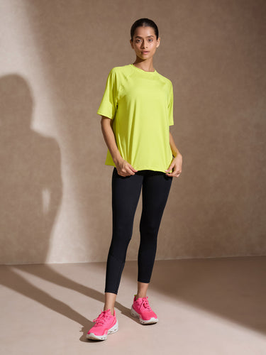 Shop-Traqfit Raglan Tee Lime