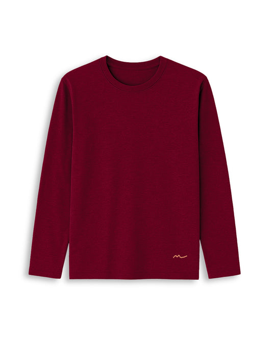 Long Sleeves Loungewear - Merlot