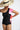 Black – One-Shoulder Swimsuit with Frill