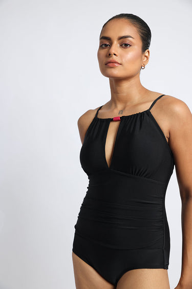 Black – Signature Slit Swimsuit