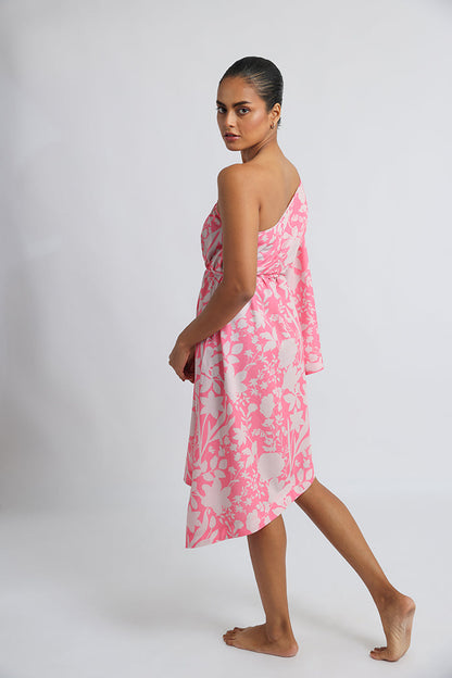 Abstract Print – Spaghetti Strap Beach Dress