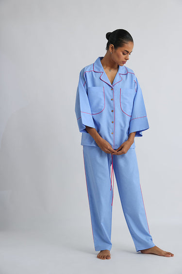 Skyline Cord – Blue Anti-Fit Co-Ord Set