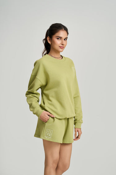 Club Logo Fern Green Sweatshirt Women