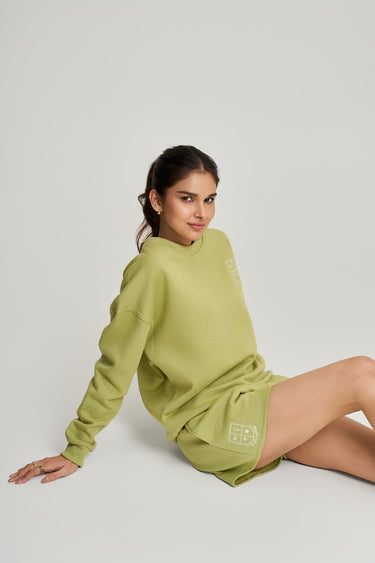 Club Logo Fern Green Sweatshirt Women