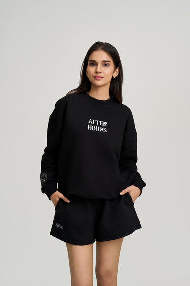 After Hours Black Sweatshirt Women