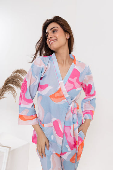 Cosmic Coral Pajama Set