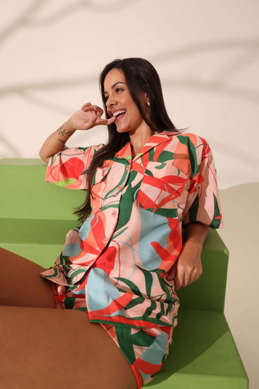 Forest Cotton Short Set