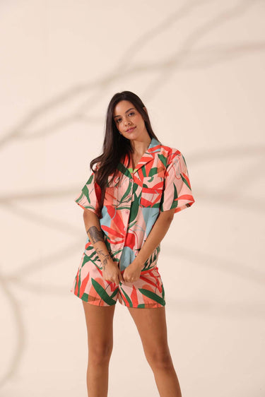 Forest Cotton Short Set