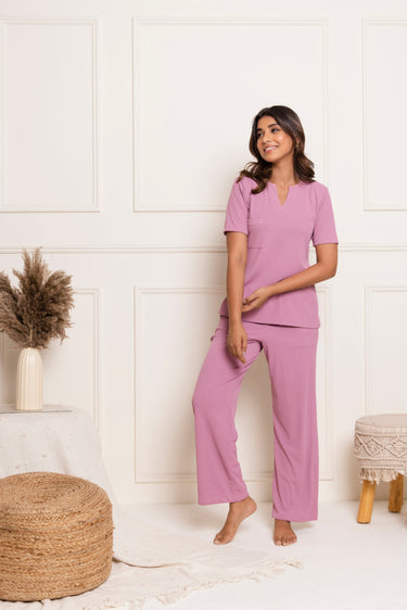 Dusty Rose Pajama Set