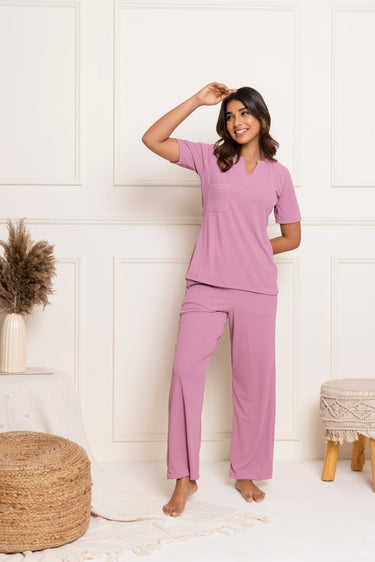 Dusty Rose Pajama Set