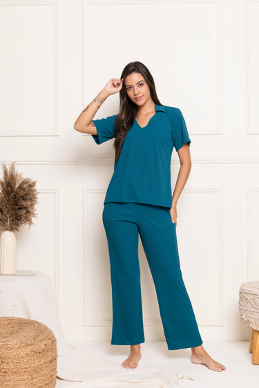 Deep Teal Pajama Set